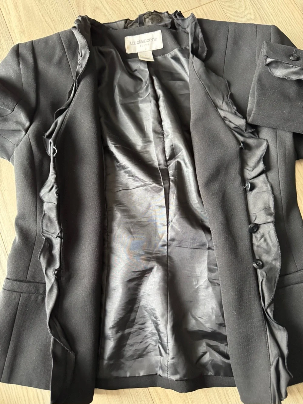 Liz Claiborne Black Women's Fitted Blazer